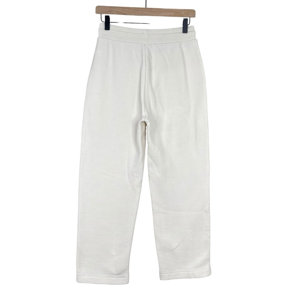 Madewell Sweatpants XS Textured Waffle Straight Drawstring Pull On Lounge Comfy - Picture 4 of 10